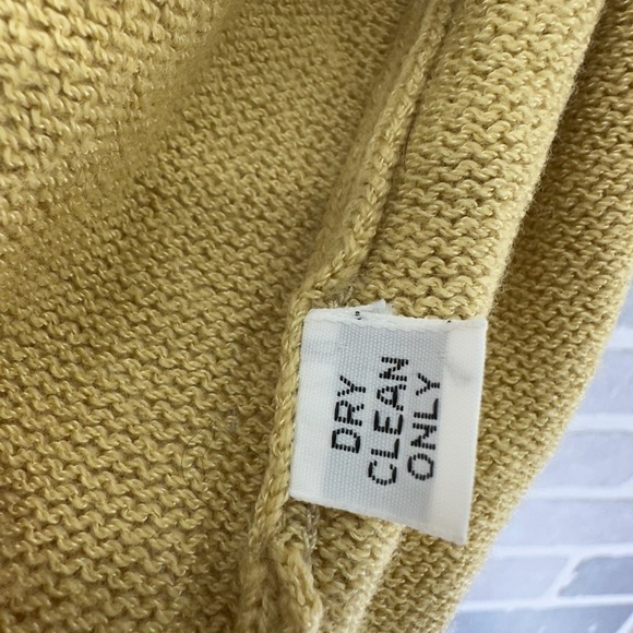 St John Size 8 Yellow Open Front Knit Cardigan - Picture 6 of 6
